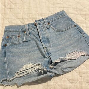 Levi’s High Rise Button Fly 501 Denim Women's Shorts